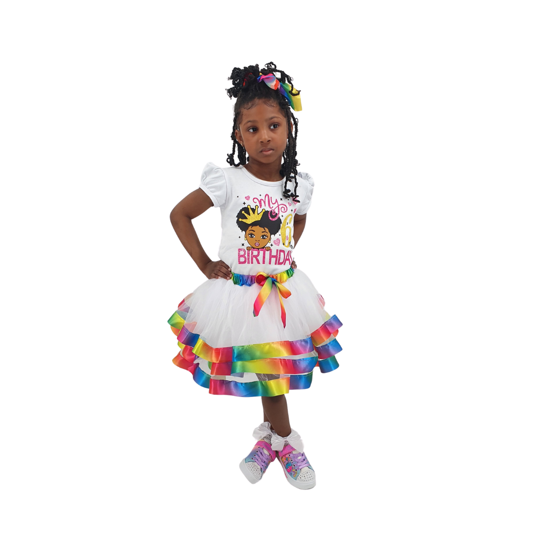 Tutu skirt rainbow hotsell