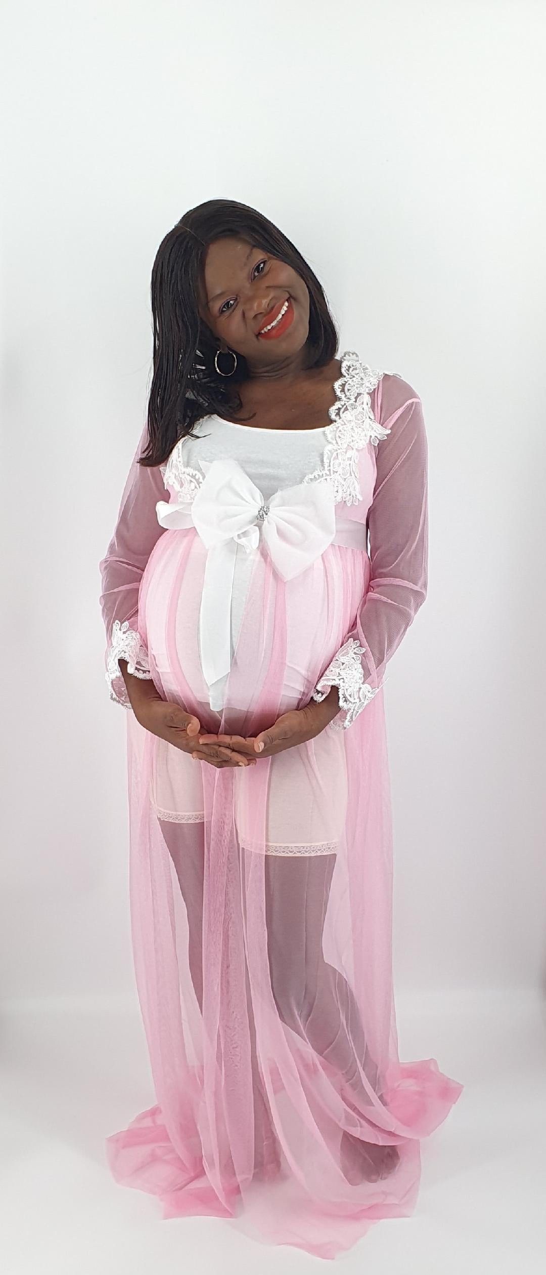 Maternity pink dresses for hotsell baby shower